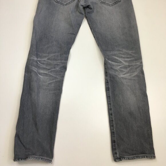 AG ADRIANO GOLDSCHMIED Gray THE TELLIS Modern Slim 5 Pocket Logo Hardware Jeans - Picture 12 of 16